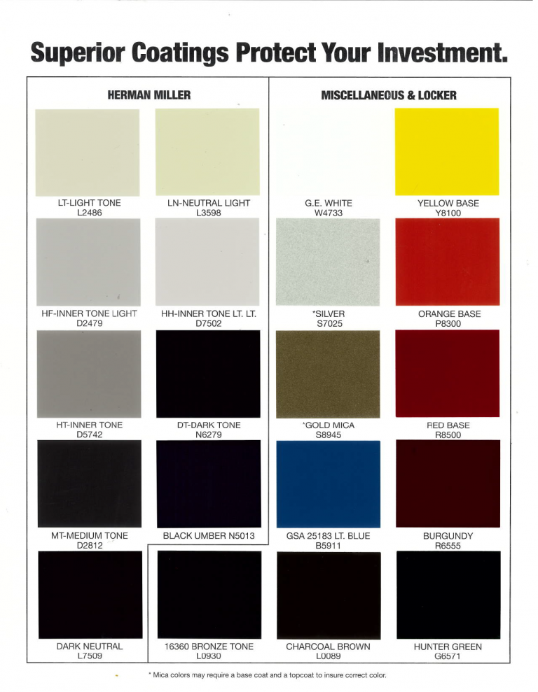 Porcelain Patch and Glaze Electrostatic Painting Color Chart