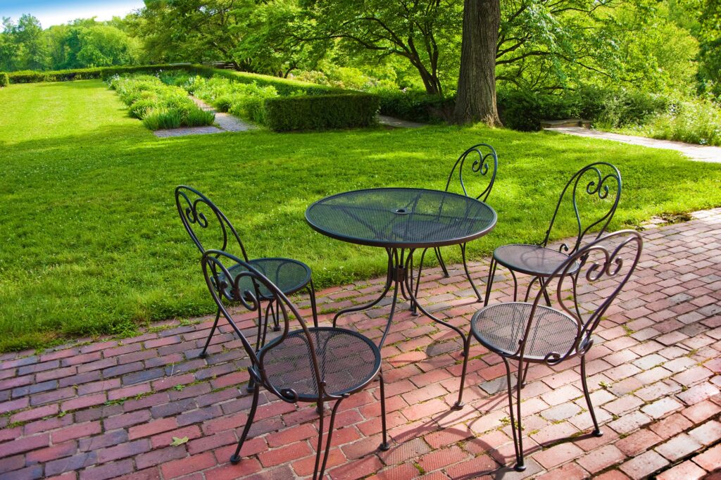 Porcelain Patch & Glaze Shop Refinishing Services of Wrought Iron Furniture