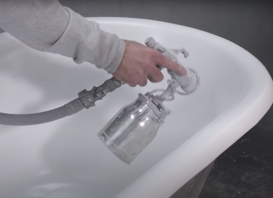 A beautifully refinished bathtub in Boston, showcasing the craftsmanship of Porcelain Patch & Glaze